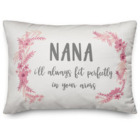 I'll Always Fit In Your Arms Nana 14x20 Lumbar Pillow