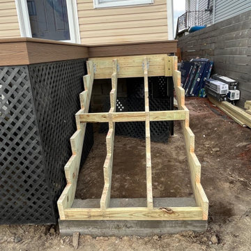 Stairway Installation Ready for Decking