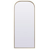 Elegant Decor Metal Frame Arch Full Length Mirror 32X76"