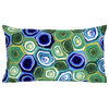 Murano Swirl Green Pillow - 12"X20"