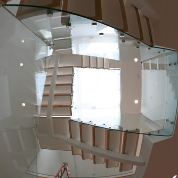 Open riser stairs