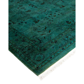 Fine Vibrance, One-of-a-Kind Hand-Knotted Area Rug Green, 3' 1" x 5' 3"