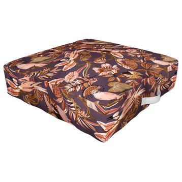 Deny Designs Marta Barragan Camarasa 2 Pink Tropical Birds Outdoor Floor Cushion