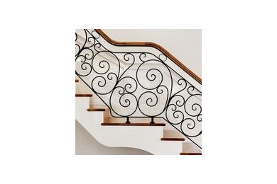 メルボルンにあるトラディショナルスタイルのおしゃれな階段の写真