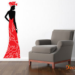 African Lady Large Wall Decal (SKU 010) - Wall Decals