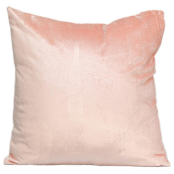 Transitional Pink Soft Touch Throw Pillow Small