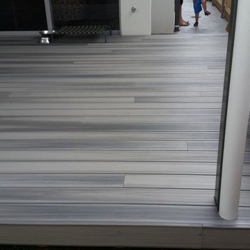 Duralife composite decking - low level deck