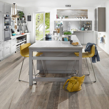 grey modern vintage kitchen
