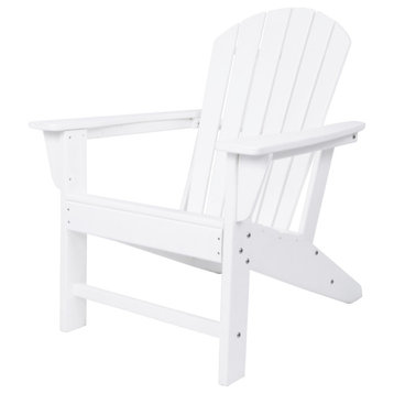 Traditional White Resin Adirondack Chair 120001