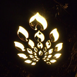 hexagon pattern lanterns - Post Lights