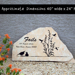 Address Stone Marker - House Numbers