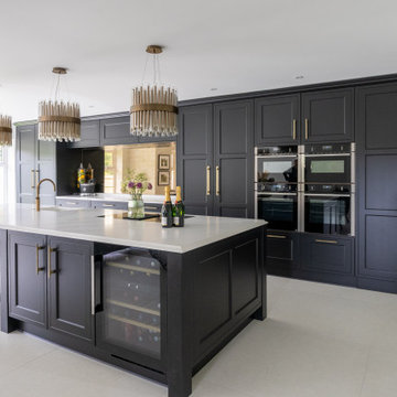 An Elegant Black Shaker Kitchen