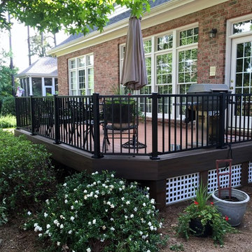 Two Trex decks... The neighbors asked us to build one for them, too!