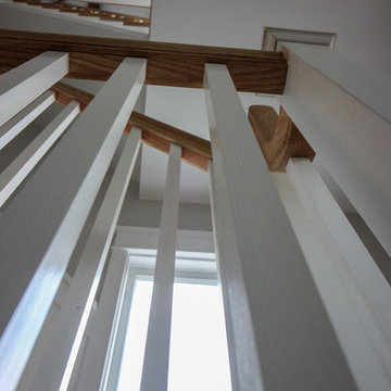 29_Beautiful Oak & White Staircase in Inviting and Quaint Home, Arlington VA 222