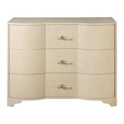 Worlds Away - Worlds Away Plymouth Grasscloth Chest - Accent Chests And Cabinets