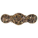 Notting Hill Decorative Hardware - Florid Leaves Pull Antique Brass, Antique Brass - Projection: 7/8"