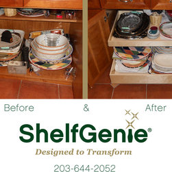 ShelfGenie Glide-Out Before & Afters - Kitchen Drawer Organizers
