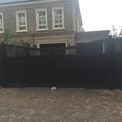 Custom made black gates - Home Fencing & Gates