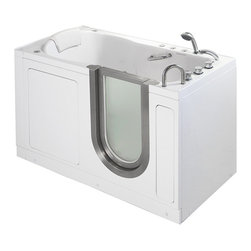 55" x 30" ELLA DELUXE 93058 DUAL RIGHT WHIRLPOOL & AIR ADA WALK-IN ALCOVE TUB - Bathtubs