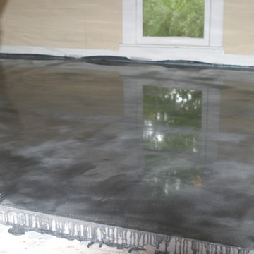 Project In Progress: Full Bathroom - epoxy floor coating system over wood subflo