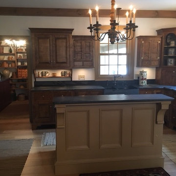 Traditional Kitchen in Tiger Maple