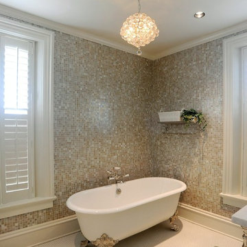Italianate Historical Renovation and Addition - Guest Bathroom