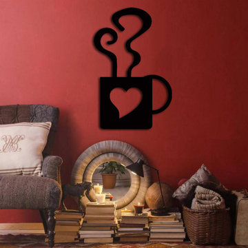Hot Tea- Coffee Cup Design Wall Art