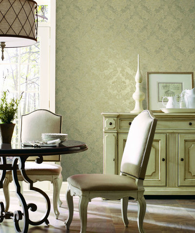 Shabby-chic Style Dining Room by Artisse™ Wallpapers