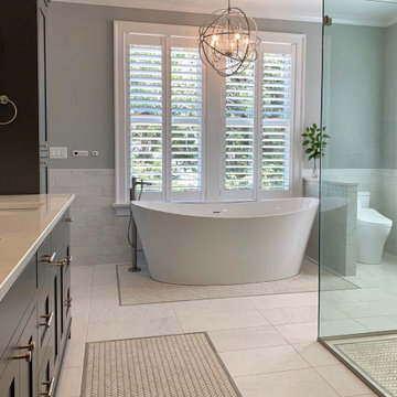 Detailed tile master bath
