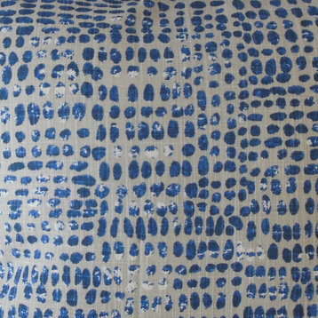 The Pillow Collection Blue Bates Throw Pillow, 20"