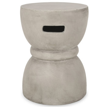 Gibson Indoor Lightweight Concrete Accent Side Table