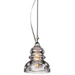 Troy Lighting - Troy Menlo Park 1-Light Mini Pendant, Old Silver - This Menlo Park 1-Light Mini Pendant from Troy Lighting has a finish of Old Silver and fits in well with any Traditional Style decor.