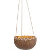Novica Handmade, The Rough Coconut Shell Hanging Planter