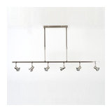 Yarm 6 Light Satin Silver Telescopic Spot Bar