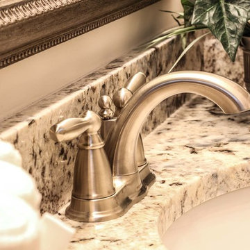 Blue Flower Granite Bathroom Countertops