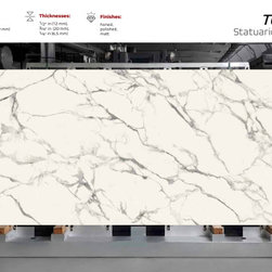 Statuario Bianco - large Format Slab - Kitchen Countertops