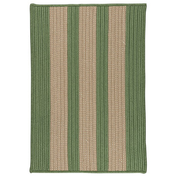 Boat House - Olive 7'x9', Rectangle, Braided