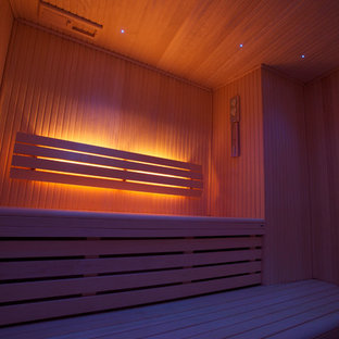 他の地域のモダンスタイルのおしゃれなホームジムの写真