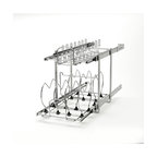 Two-Tier Steel Wire Pull Out Cookware Cabinet Organizer, 11.75"