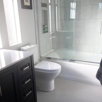 Mid-Century Modern Home Bathroom Reconfigure