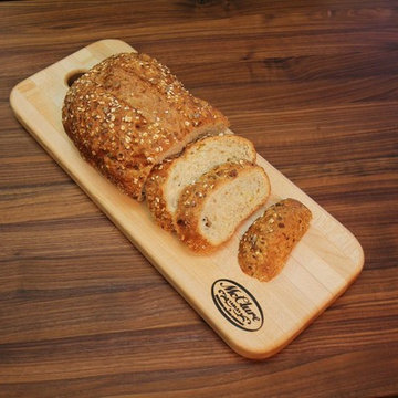 Maple Reversible Butcher Block Bread Board with Handle