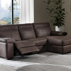 Natuzzi Editions Recliner Sectional Sofa Onore B814 - Sectional Sofas