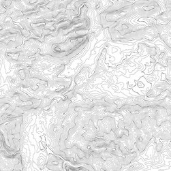 ELEVATION LINES, WHITE - Wallpaper