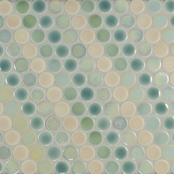 1&rdquo; Circles Netted - Mosaic Tile