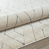 CosmoLiving Chanai Limestone Geometric Contemporary Area Rug, 8'x10'