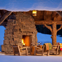 outdoor fireplace