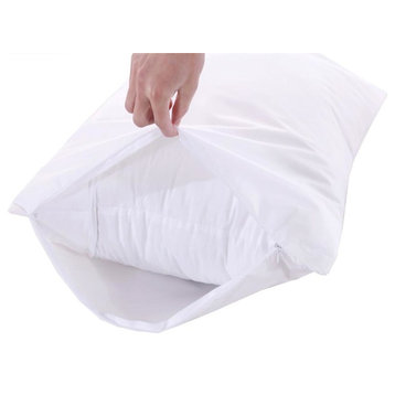 Waterproof Pillow Protectors, Set of 2, King
