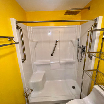 Yellow Bathroom For Senior