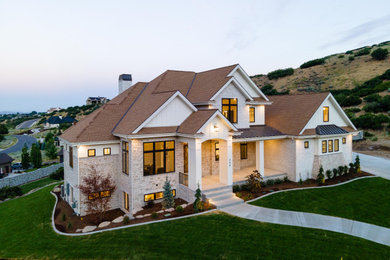 Beach style exterior home photo in Salt Lake City