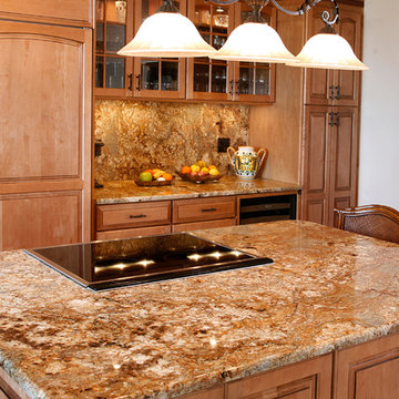 Golden Crystal Granite Island